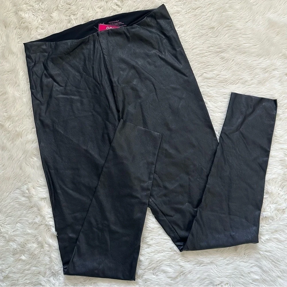 Commando Leggings Perfect Control Faux Leather Smoothing Black XL NWT New - Picture 2 of 12